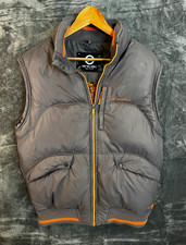 Animal Down Gilet Mens Medium Grey Puffer Bodywarmer Jacket