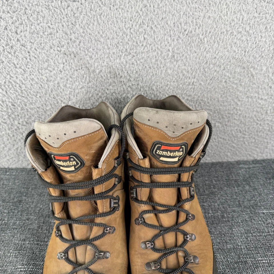 Zamberlan Vioz 996 GTX Hiking Boots Men's 12 Vibram Gore-Tex Brown Leather Italy - Image 3 of 4