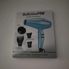 Babyliss Pro Nano Titanium Pro Hair Dryer Minimize Frizz Includes 4 Attachments