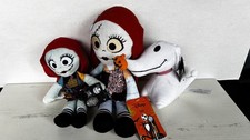 Nightmare Before Christmas Lot Of Three Plush Set NWT