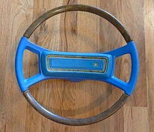 Amc Vintage Steering Wheel Concorde Spirit Eagle Blue Woodgrain