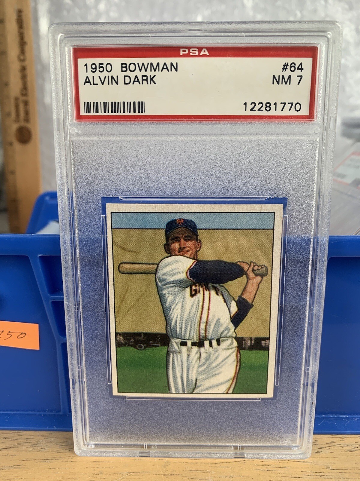1950 Bowman  Alvin Dark  # 64  Al Dark PSA 7 NM