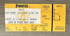 Keith Hernandez Seinfeld “Nice Game Pretty Boy” Mets June 14th, 1987 Ticket Stub