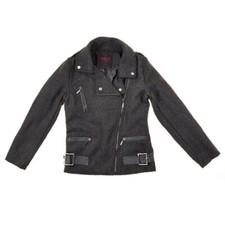 Yoki Ny Charcoal Grey Waffle Jacket M