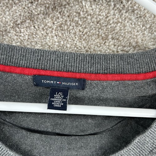 Tommy Hilfiger Women's Sweater Size Large Gray Long Sleeve Pullover - Picture 9 of 10