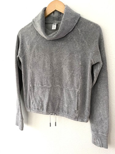 Athleta Girl Cowl Neck Velvet Velour Long Sleeve Pullover, Size L / 12, EUC! - Picture 7 of 13