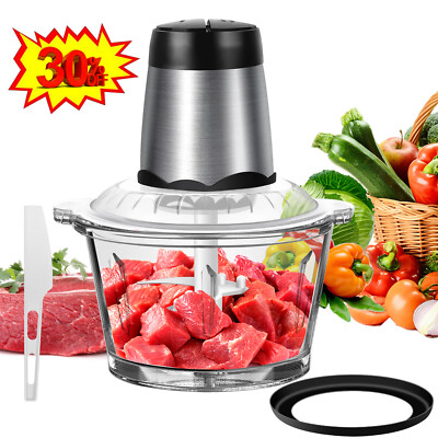 Blender Glasschüssel Küchenmaschine Chopper Mixer Fleisch Gewürze Zwiebelmühle a