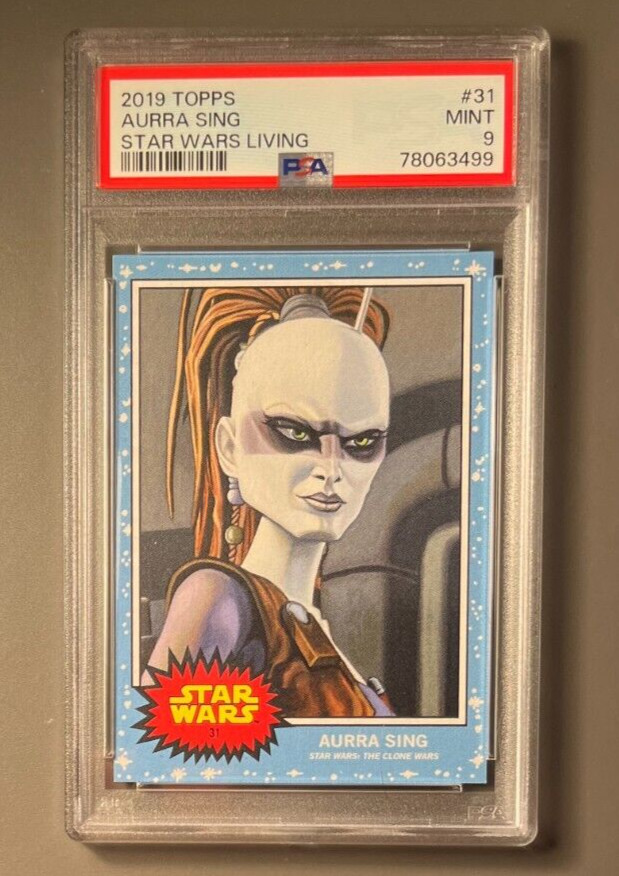 2019 Topps Star Wars Living Set #31 Aurra Sing PSA 9