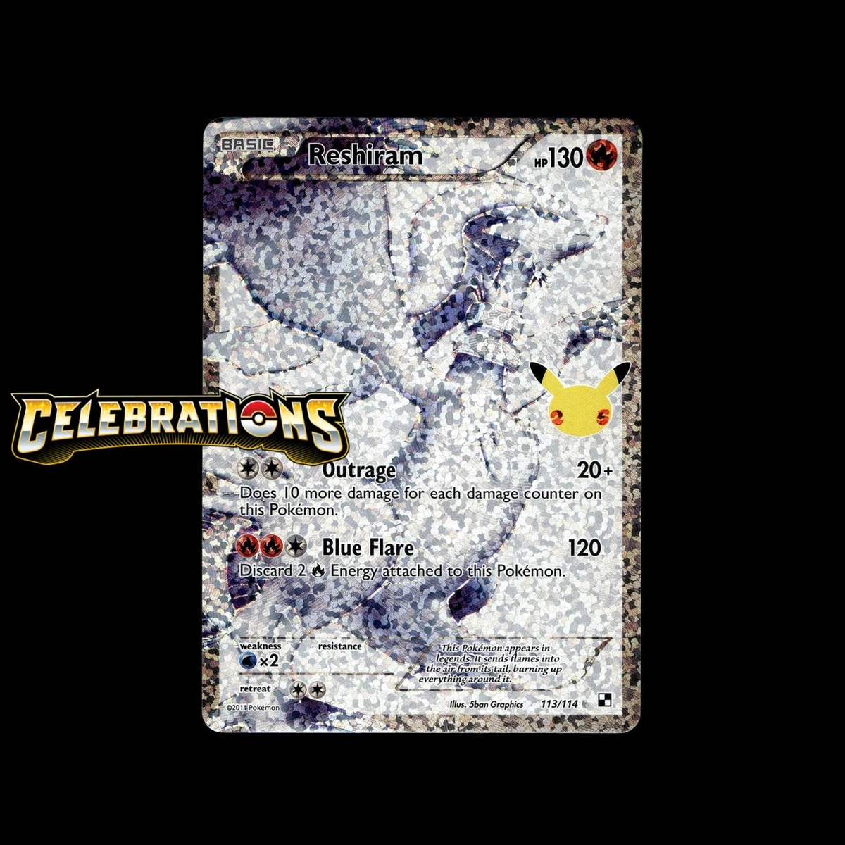 Reshiram 113/114 Celebrations: Classic Collection for sale | eBay