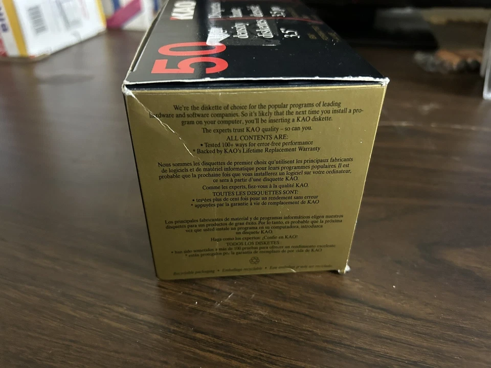 Disquetes KAO 49 3.5 Disquetes de Alta Densidad NUEVO SELLADO Foto 3 de 4