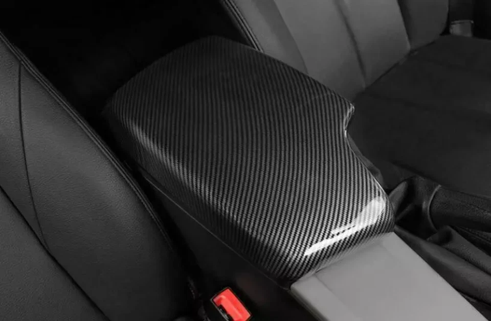Средняя консоль крышка панели подлокотника из углеродного волокна для BMW 3-Series E90 2005-12 - Изображение 4 из 4