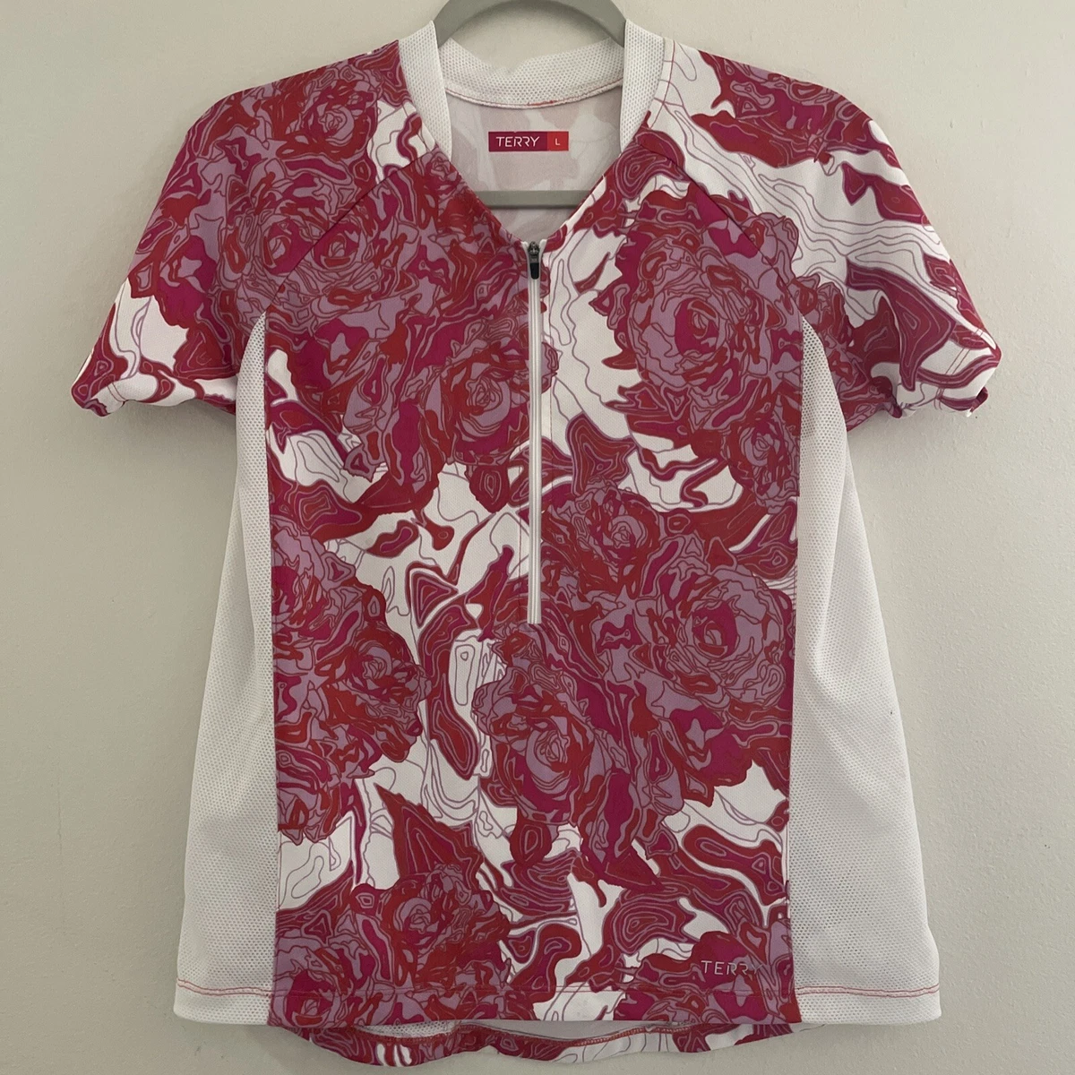 Terry Cycling Jersey Womens Large Zip Ride Like a Girl Shirt eBay