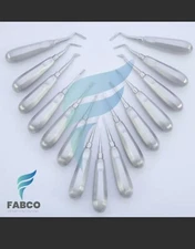 15 Dental Elevators Extraction Surgical Straight And Curved Surgery Instruments