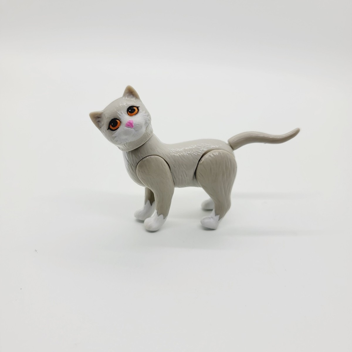 Vintage 1995 Mattel Barbie Gray Cat Kitty Pet Posable Bobble Head