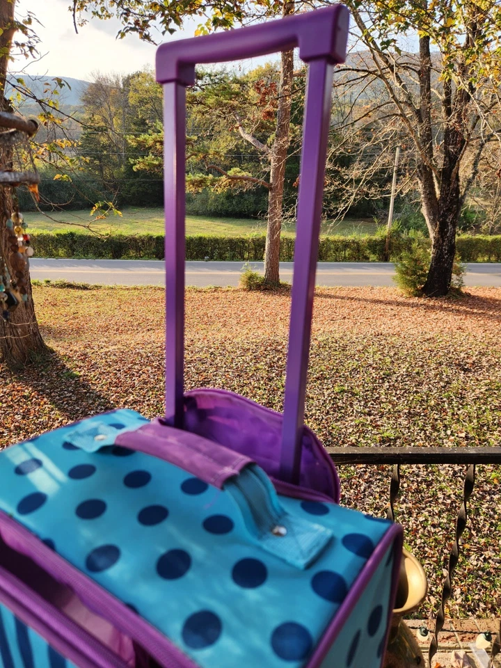 Equipaje de cabina Heys Kids 18" moda con ruedas vertical turquesa y azul Foto 3 de 4