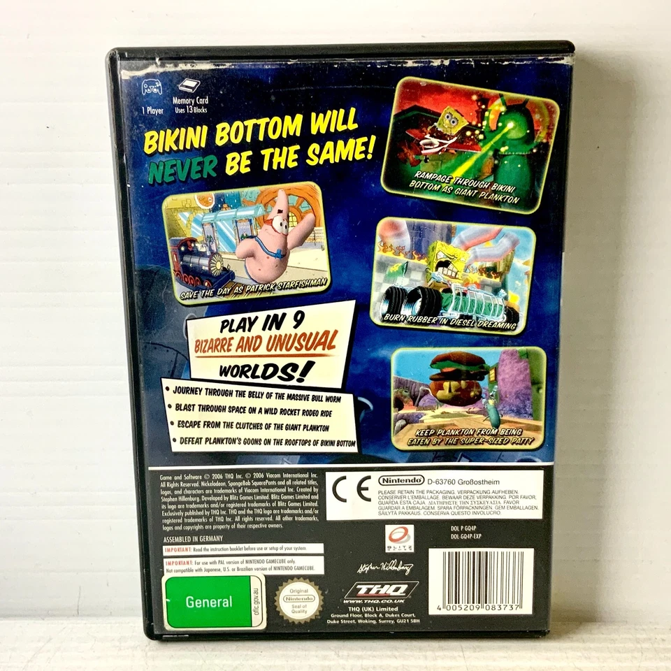 SpongeBob SquarePants: Creature From The Krusty Krab - Nintendo Gamecube Tested - Image 2 of 4