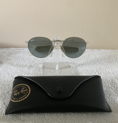 Ray-Ban Sunglasses RB3447 Round Metal Silver Frame Flash Lens 50