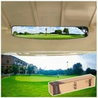 10L0L Extra Wide Golf Cart Panoramic Rear View Mirror for Yamaha EZGO Club Car