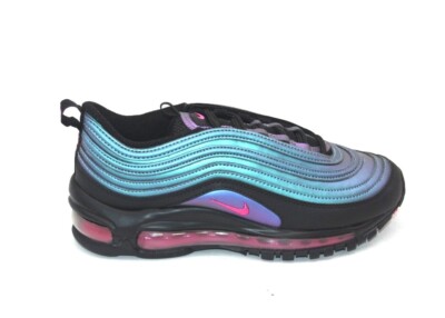 NIKE AIR MAX 97 MM (GS) BQ7230-001 BLACK/LASER FUCHSIA BIG KIDS SHOE  RUNNING