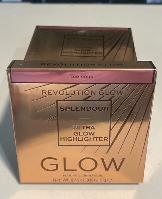 Lot of (2) Revolution Splendour Ultra Glow Highlighters LUMINOUS New In Boxes