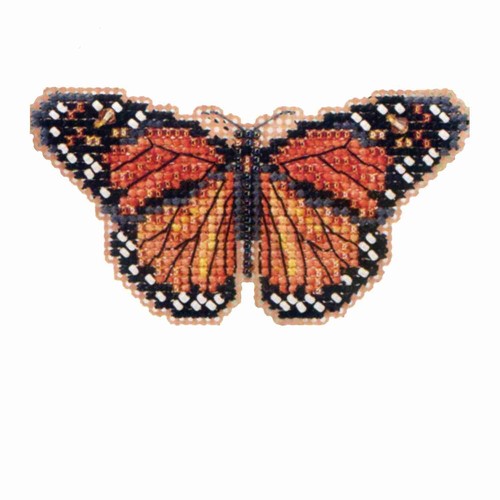 Monarch Butterfly Bead Cross Stitch Kit Mill Hill 2012 Spring Bouquet
