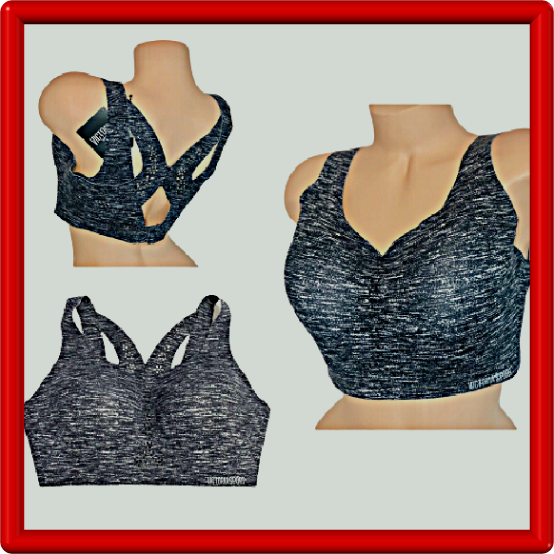 Victoria Secret Sport Angel Max MAXIMUM Support Bra Black Marl Size