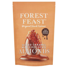 Forest Feast Salted Caramel Milk Chocolate Almond 120G ~(Pack Of 4)