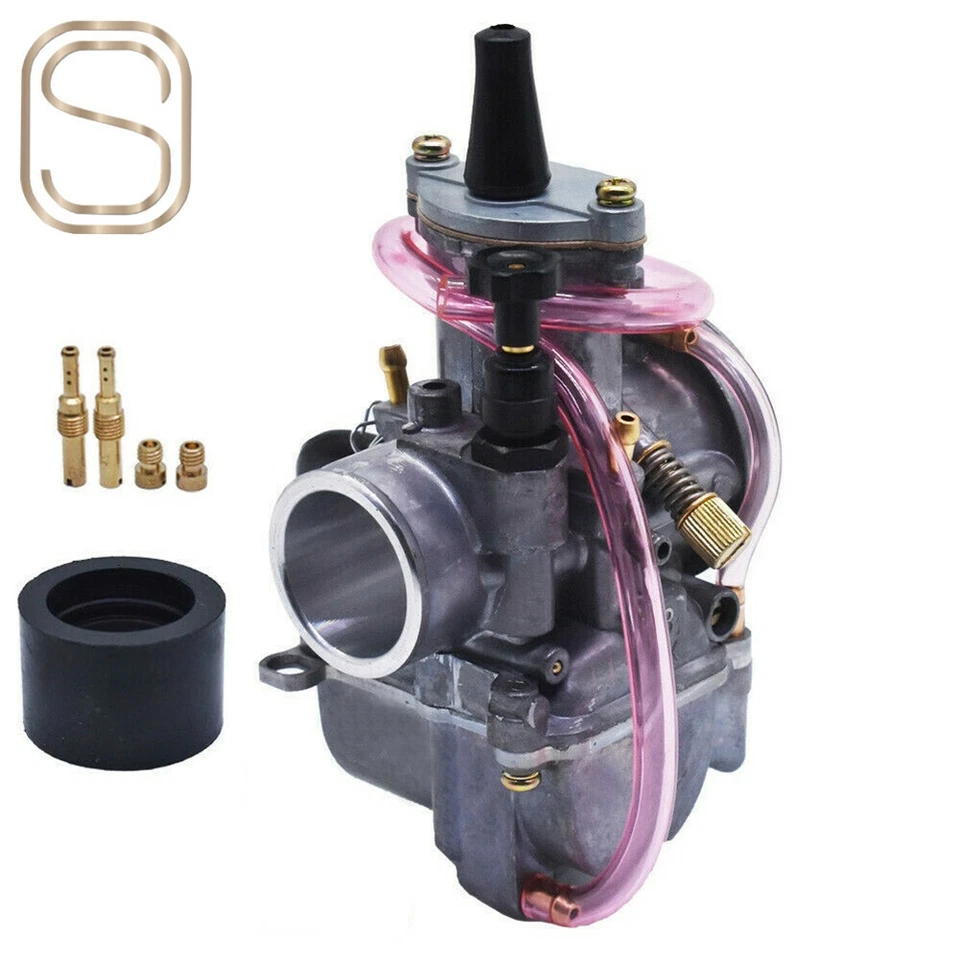 Novo Carburador + Cabo do Acelerador + Filtro de Ar Para Kawasaki KX80 KX100 KX125 Carb - Imagem 2 de 4