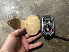 Vintage Weston Master III Exposure Meter 737 With Leather Case 3 Light DayStrom