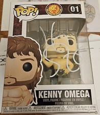 NJPW Kenny Omega Rare Retired Funko POP VERY RARE AUTOGRAPHED New In Box