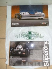 MORGAN SUPERDRY THREE-WHEELER TWO PACK bespoke promo graphics options brochures