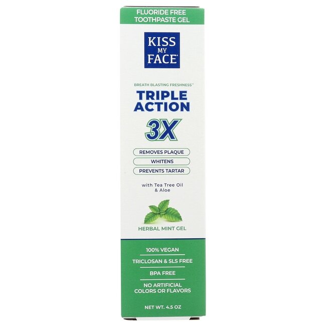 Зубная паста тройного действия Kiss My Face - Гель с травяной мятой 45 унции 1990₽