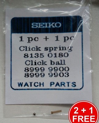 SPRING + CLICK BALL - SEIKO BEZEL REPAIR 6309 H558 6306 7C43 7002 8123 7S26...