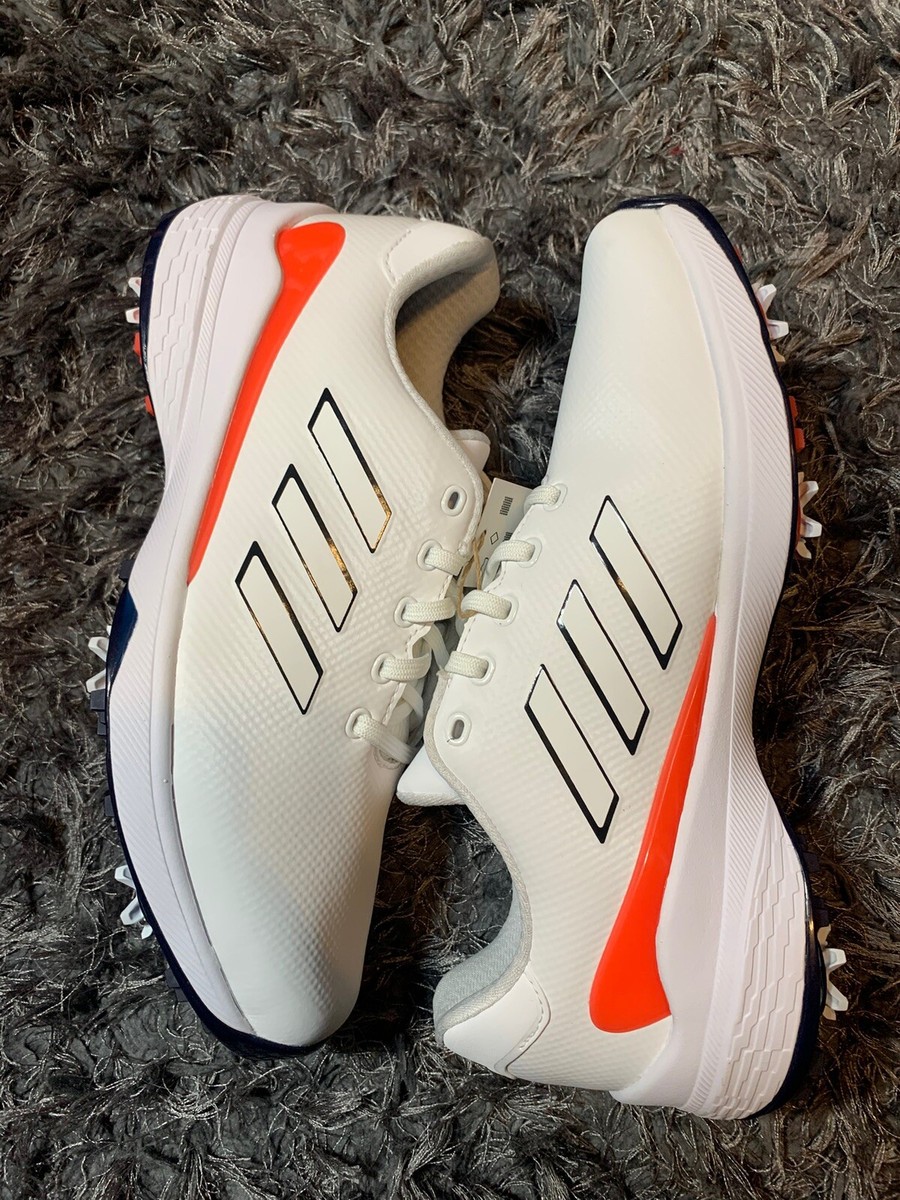 adidas Men ZG23 Waterproof Golf Shoe White/Collegiate Navy/Bright Red  IE2131