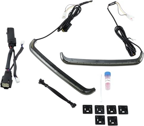 Custom Dynamics BAGZ Low Profile Smoke Lens LED Saddle Bag Lights 10-13 FLHX - Image 3 of 4