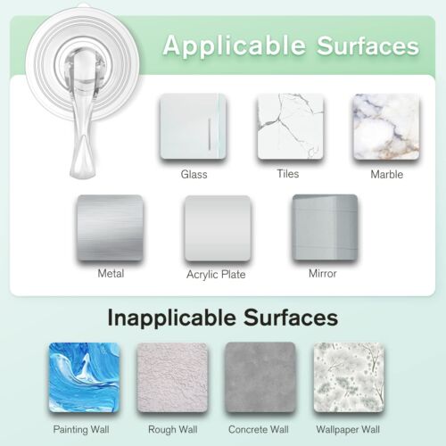 Large Suction Cup Hooks with Wipes Heavy Duty Removable and Reusable Clear 5 Pcs - Picture 9 of 9