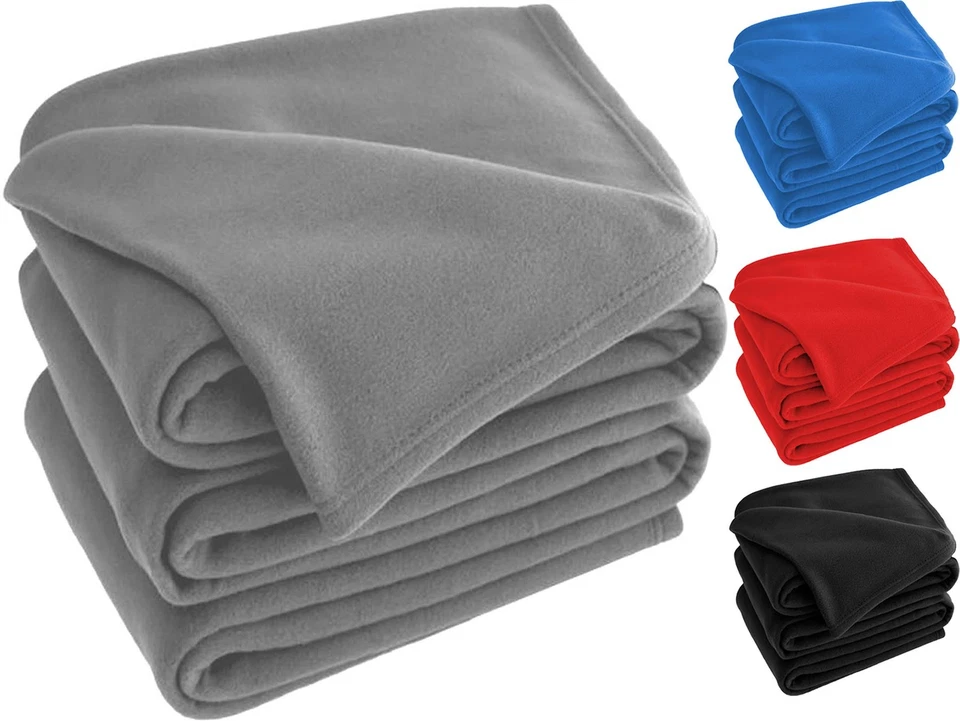 Fleece Blanket Soft & Warm Polar Single Double King Sofa Bed Throw Travel Car