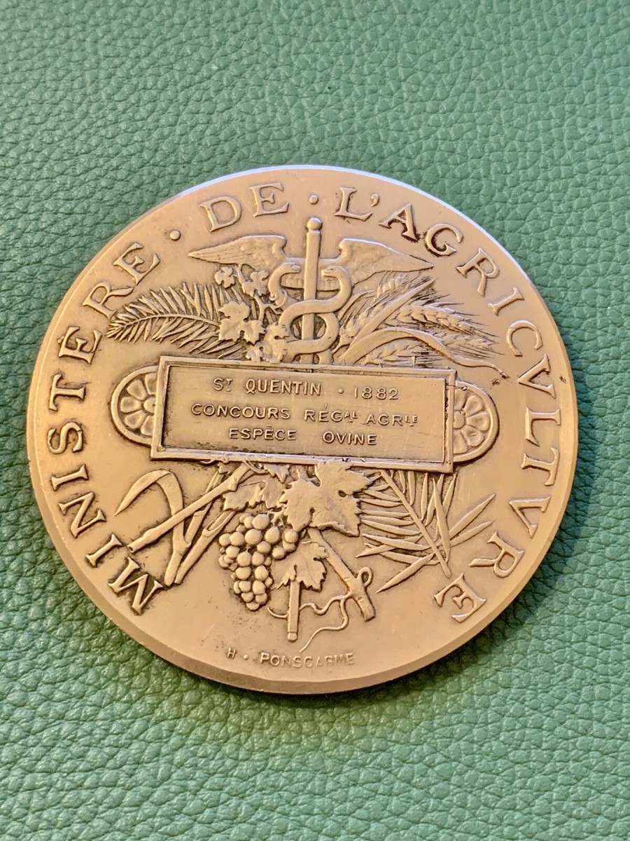 Médaille En Bronze – Espèce Ovine – Collection Médailles Françaises