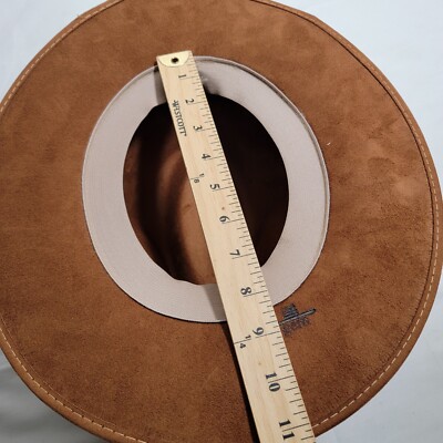 Gem Suede Leather Womens Western Cowboy Hat Brown Made USA Gem Suede Leather Womens Western Cowboy Hat Brown Made USA  main image 3