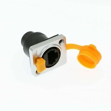 RJ45 Waterproof Connector Sockets IP65 Ethernet Panel Mount RJ45 Connector