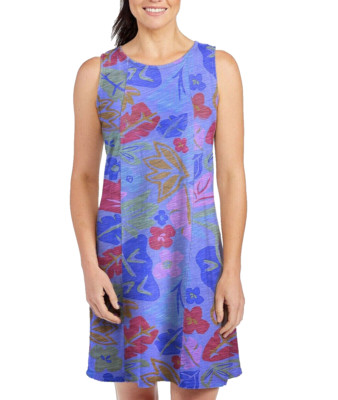 NWT New FRESH PRODUCE Peri Rainbow Blooms Marissa Floral Cotton Tank Dress M