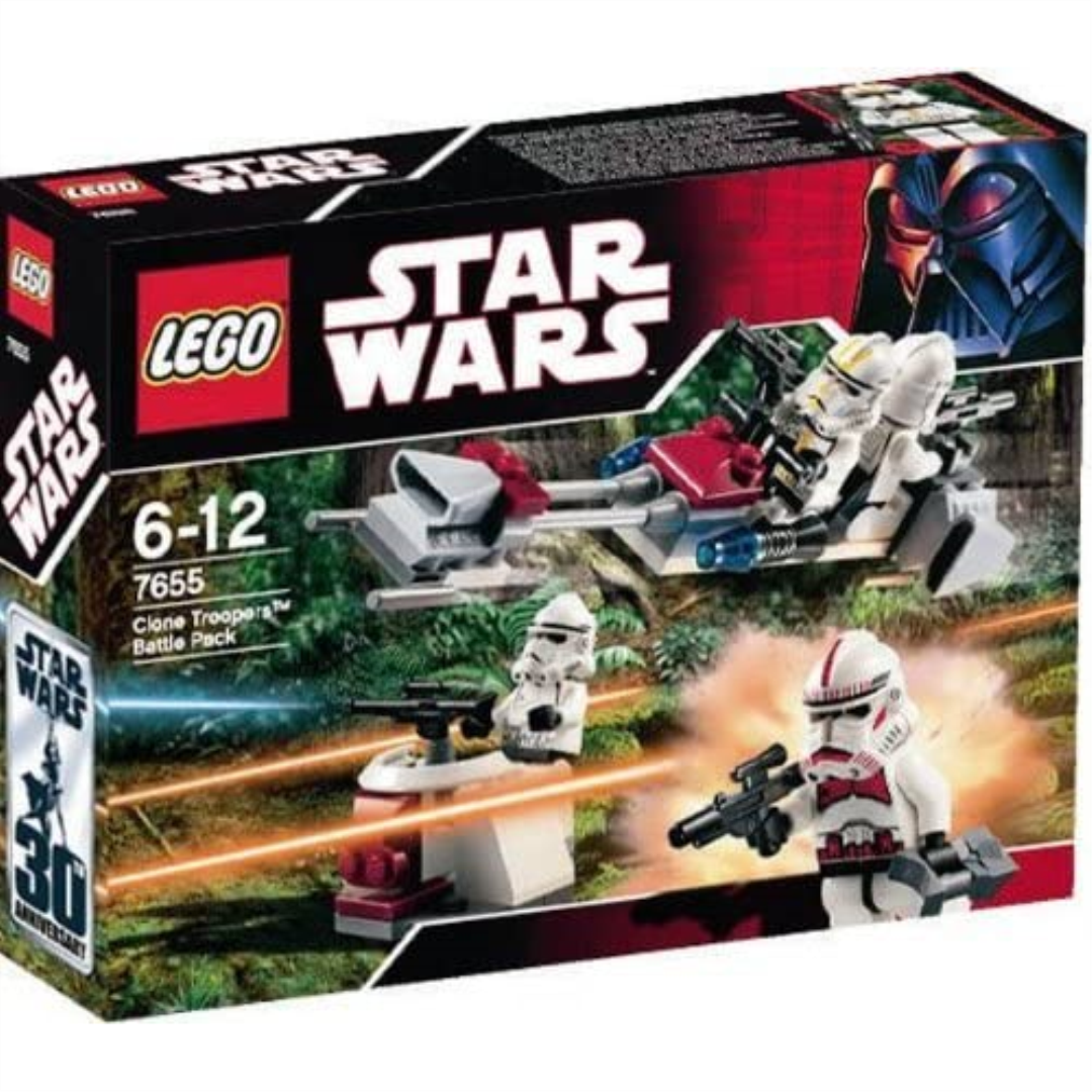 Lego 7655 Star Wars Clone Troopers Battle Pack New (Box Damaged
