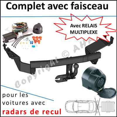 Anhängerkupplung für Peugeot 4007 07 bis 12 Strahl 13 br Relais Radar Rückfahr