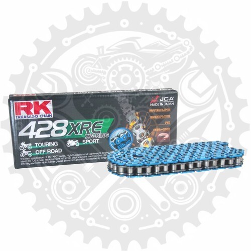 RK XW-Ring Chain Blue 428 XRE 136 Fits Fantic TL 125 E Casa Enduro CBS - Picture 1 of 5