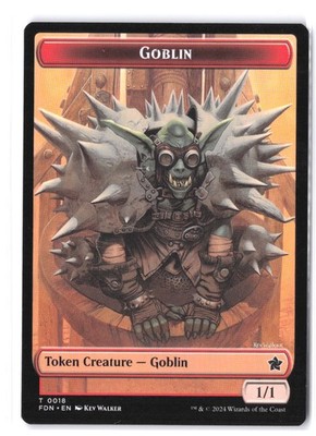 Goblin // Insect Doubled-Sided Token #18 // 21 Foundations NM