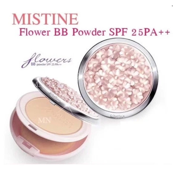 Mistine Flowers BB Powder SPF25 PA++ 3-Layered Powder Smooth Flexible 10g S1 - Image 3 of 4