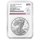 2026-W $1 1-oz Proof American Silver Eagle NGC PF69UC ER 250th Eagle Label