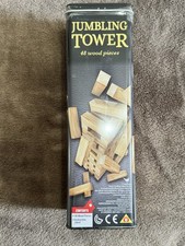 Cardinal Jumbling Tower Skill & Action Game – 48 Wood Pieces, Ages 4+, Complete