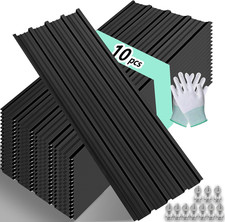 Black Corrugated Metal Roofing Panels - 10 Waterproof Siding for Outdoor Use