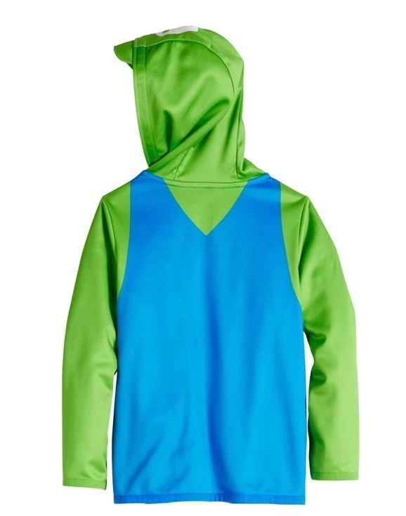 New Luigi Boys Costume Fleece Sweater Hoodie Zip Up Jacket Size 7 NWT - Image 2 of 2